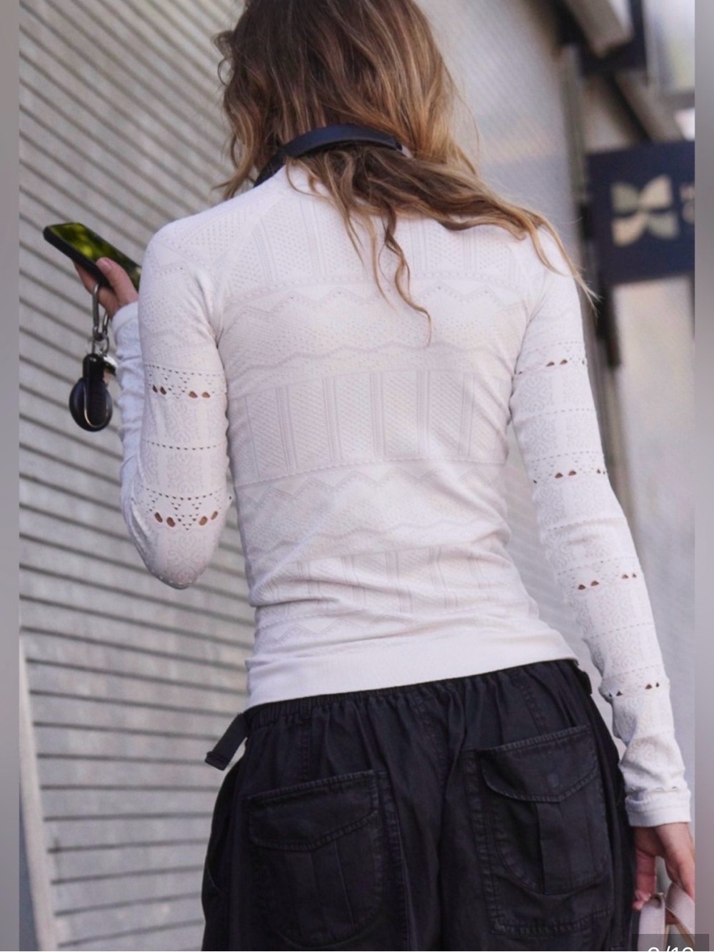 Free People High Road Layer. NWT. White